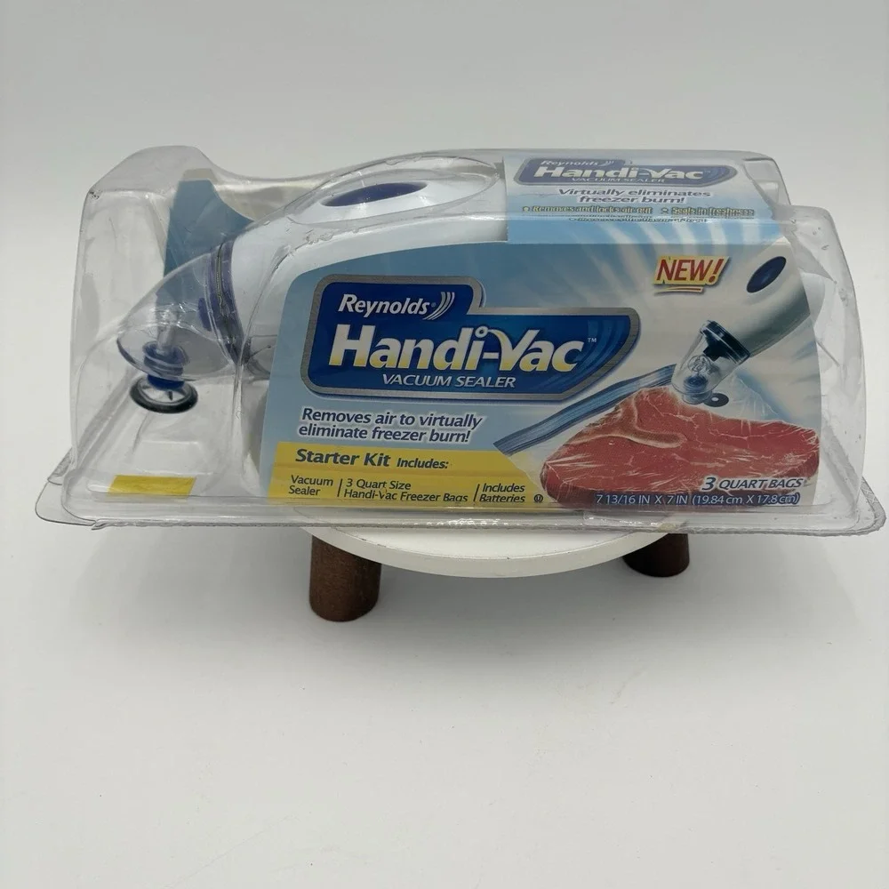 Reynolds Handi-Vac Handheld‎ Vacuum Sealer Starter Kit Food Storage NEW SEALED